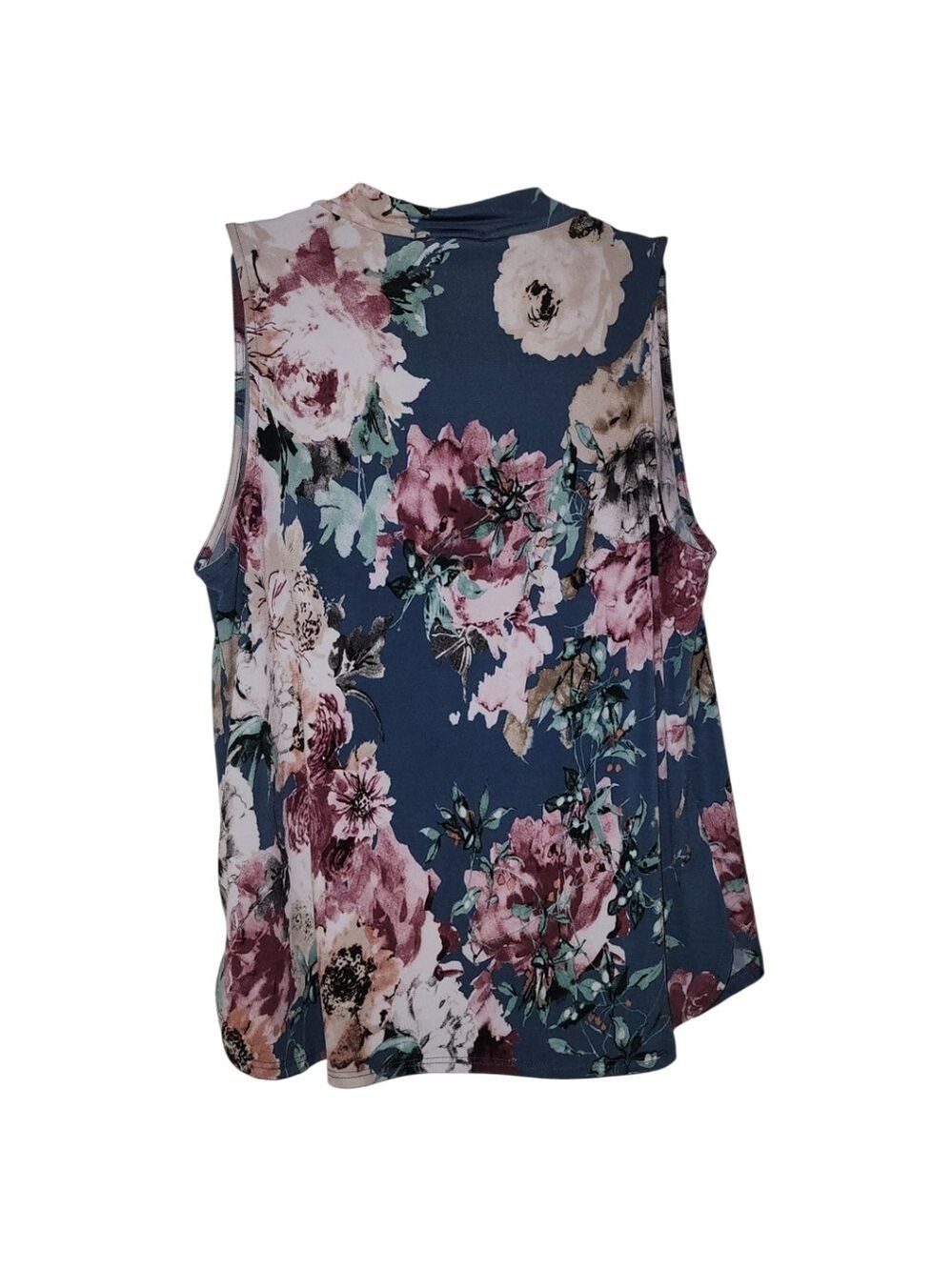 Beacon Sleeveless Floral Blouse Size Medium - Picture 3 of 6